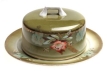 Масленка (фарфор, подглазурная цветная печать, золочение), СССР, 20-е гг ХХ века Вербилки 1926 г инфо 10433v.