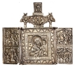 Складень (металл, Россия, начало ХХ века) 1911 г инфо 10473v.