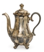 Кофейник Фарфор, серебрение Западная Европа, начало ХХ века 1900 г инфо 10784v.