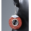 Серьги, серебро 925, коралл 001 01 21-01600 2009 г инфо 12363z.